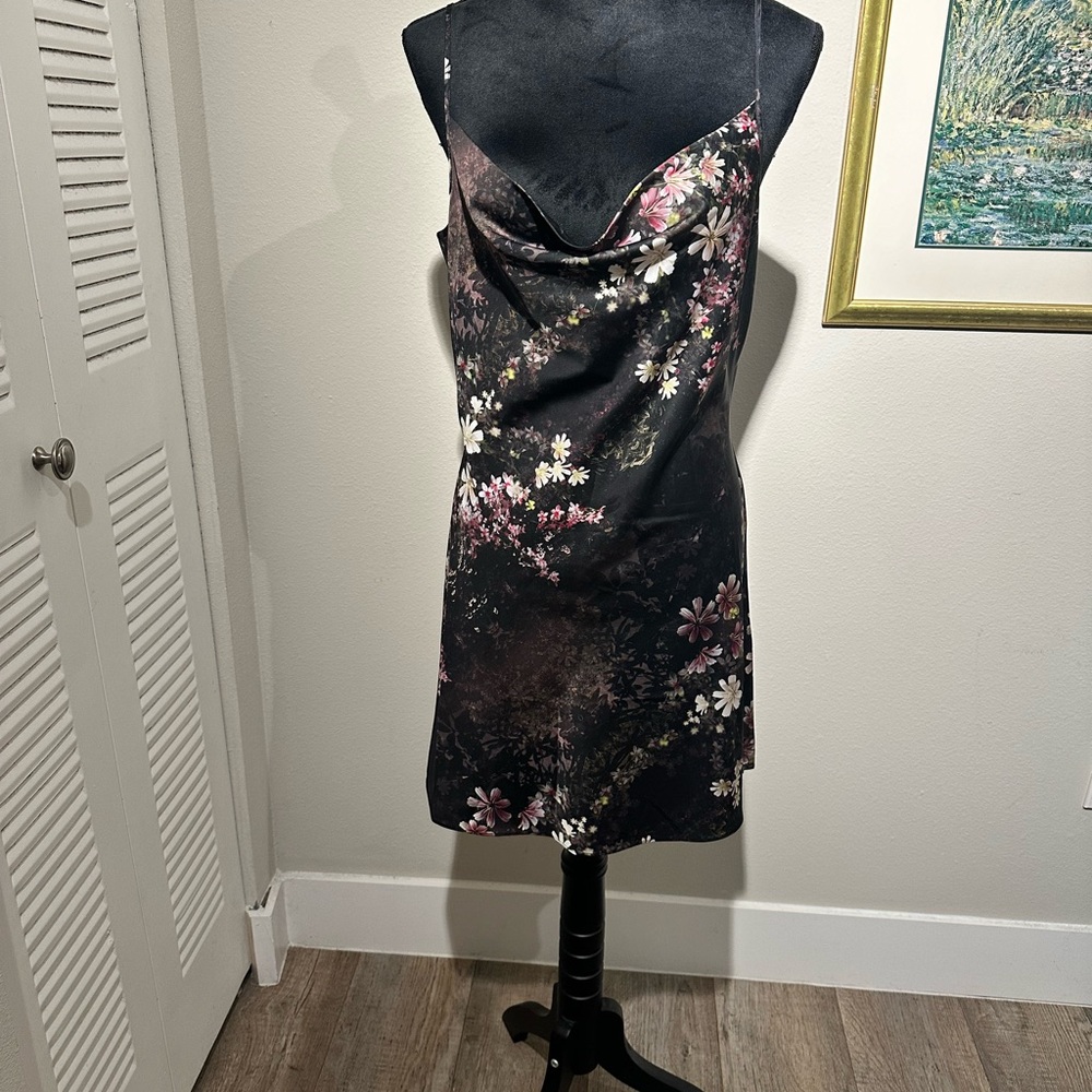 All saints strappy sating dress